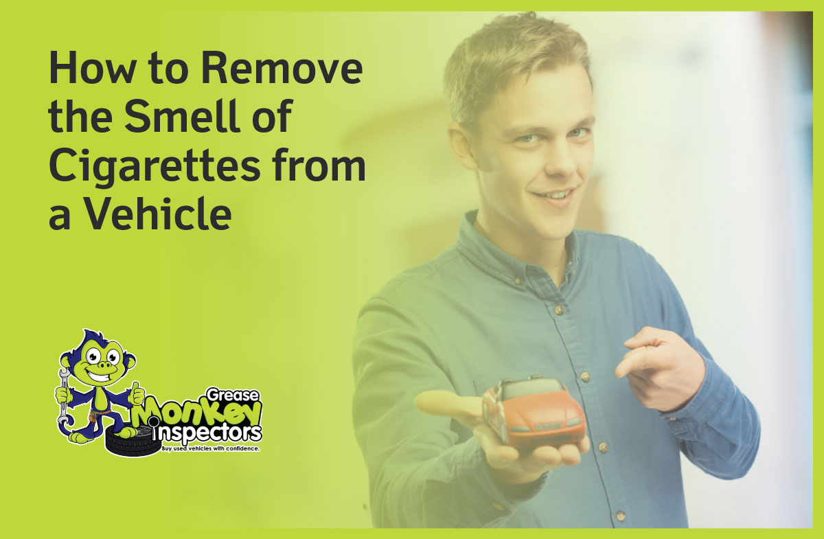 remove cigarette smell from a vehicle