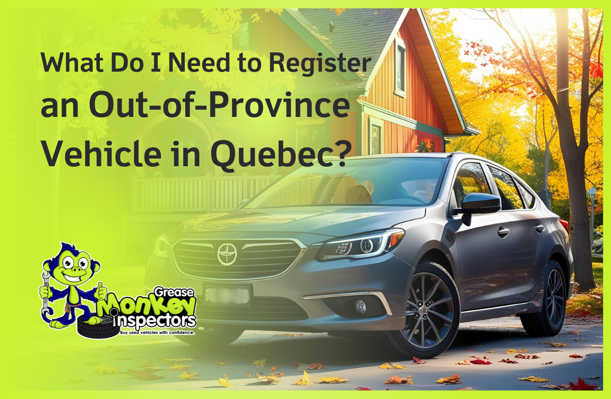 What Do I Need to Register an Out-of-Province Vehicle in Quebec