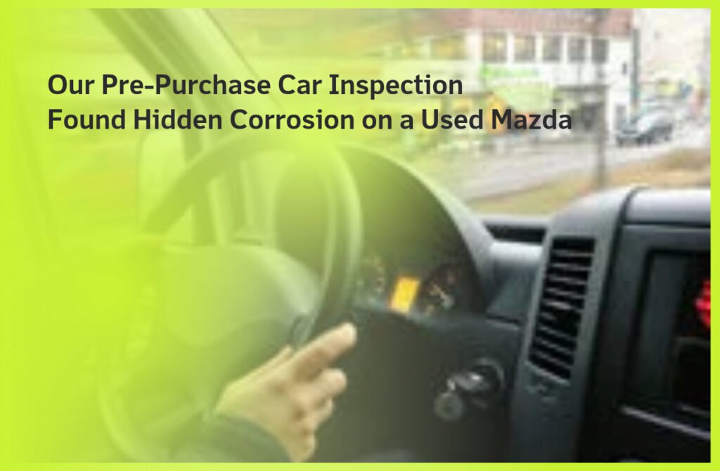 Our Pre-Purchase Car Inspection Found Hidden Corrosion on a Used Mazda